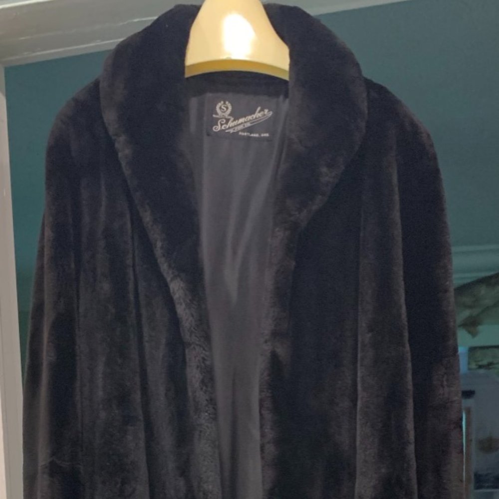 Full Length Sheared Mink Schumacher Fur Black size 12-14